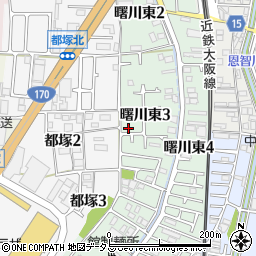 大阪府八尾市曙川東3丁目72周辺の地図
