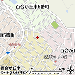 三重県名張市百合が丘東８番町191周辺の地図