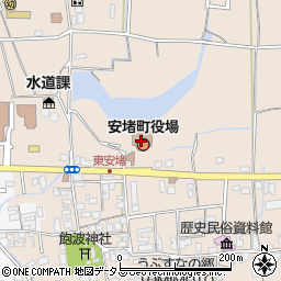 奈良県生駒郡安堵町周辺の地図