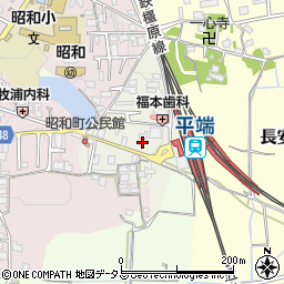 奈良県大和郡山市昭和町周辺の地図