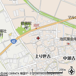 愛知県田原市池尻町宮脇46周辺の地図