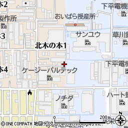 大阪府八尾市北木の本1丁目28周辺の地図