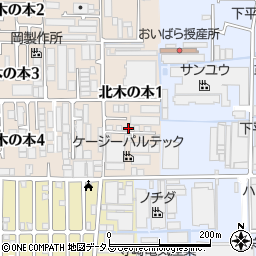 大阪府八尾市北木の本1丁目33周辺の地図