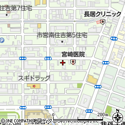 大阪府大阪市住吉区南住吉3丁目10-28周辺の地図