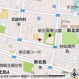 セブンイレブン大阪新北島３丁目店周辺の地図
