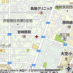 大阪府大阪市住吉区南住吉3丁目1-24周辺の地図