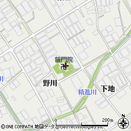 愛知県田原市若見町野川36周辺の地図