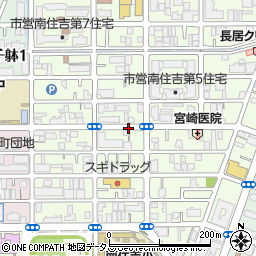 大阪府大阪市住吉区南住吉周辺の地図