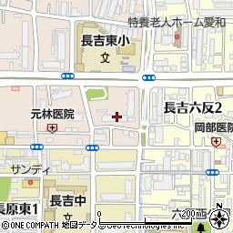 市営長吉出戸南第１住宅４号館周辺の地図