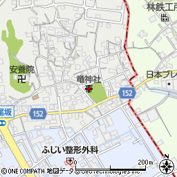 竜神社周辺の地図