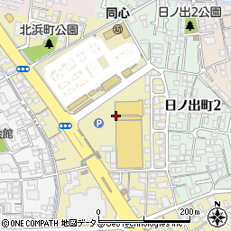 岡山県倉敷市北浜町周辺の地図