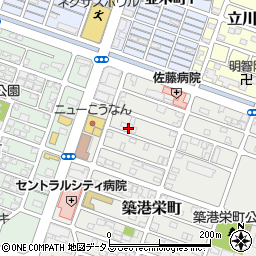 毎日新聞　福島販売所周辺の地図