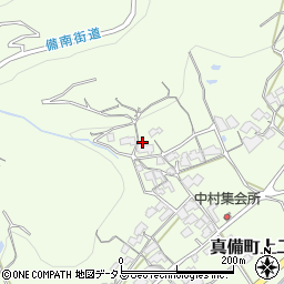岡山県倉敷市真備町上二万周辺の地図