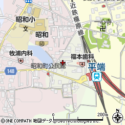 奈良県大和郡山市昭和町80-17周辺の地図