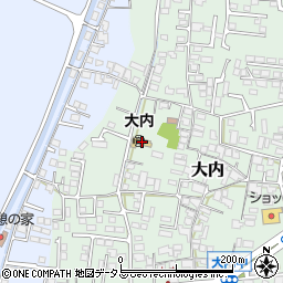倉敷市　大内保育園周辺の地図