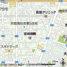 リパーク南住吉２丁目駐車場周辺の地図