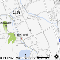 岡山県小田郡矢掛町江良周辺の地図