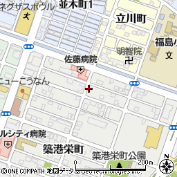 サンヨー薬局築港店周辺の地図