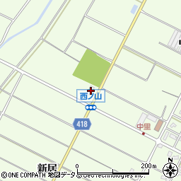 愛知県田原市西山町西ノ山153周辺の地図