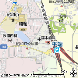 奈良県大和郡山市昭和町80-8周辺の地図