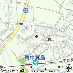 岡山県岡山市南区箕島737-1周辺の地図