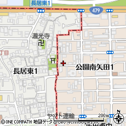 ファンシー矢田周辺の地図