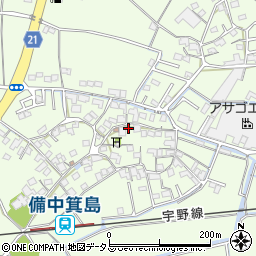 岡山県岡山市南区箕島677-2周辺の地図