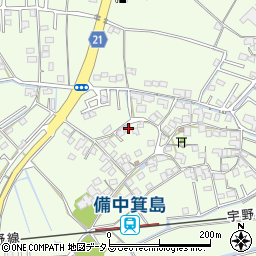 岡山県岡山市南区箕島737-3周辺の地図