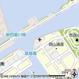 岡山通運倉庫課周辺の地図