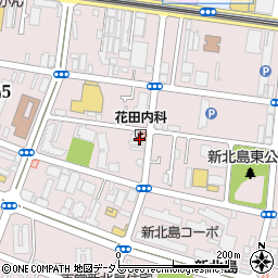 花田内科医院周辺の地図