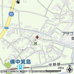 岡山県岡山市南区箕島721周辺の地図