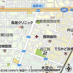 梅田交通長居本社営業所周辺の地図
