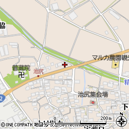 愛知県田原市池尻町精進川周辺の地図