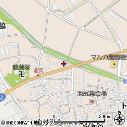 愛知県田原市池尻町（精進川）周辺の地図