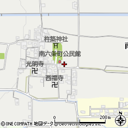 奈良県天理市南六条町377周辺の地図