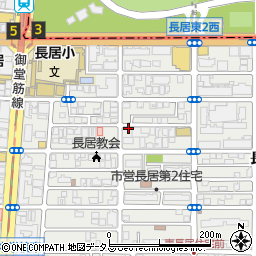ふぁみ～ゆ長居Ⅱ駐車場周辺の地図