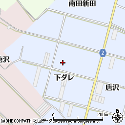 愛知県田原市小塩津町下ダレ周辺の地図