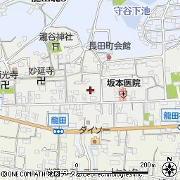 奈良県生駒郡斑鳩町龍田周辺の地図