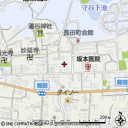 奈良県斑鳩町（生駒郡）龍田周辺の地図