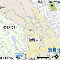 奈良県生駒郡三郷町勢野東3丁目周辺の地図
