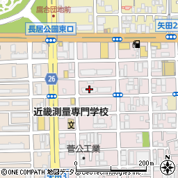 大阪市営長居東住宅２号館周辺の地図
