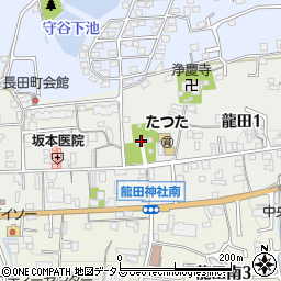 龍田神社周辺の地図