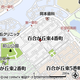 〒518-0474 三重県名張市百合が丘東４番町の地図