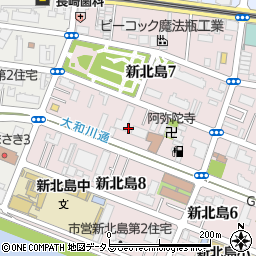 大阪南港大和川通りトラックステーション周辺の地図