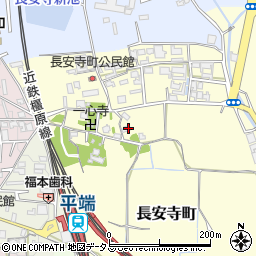 奈良県大和郡山市長安寺町424周辺の地図