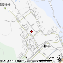 三重県名張市井手周辺の地図