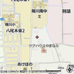 大阪府八尾市八尾木周辺の地図