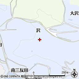 愛知県田原市小塩津町沢周辺の地図
