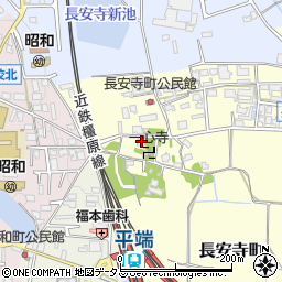 奈良県大和郡山市長安寺町390周辺の地図