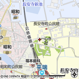 奈良県大和郡山市長安寺町16周辺の地図